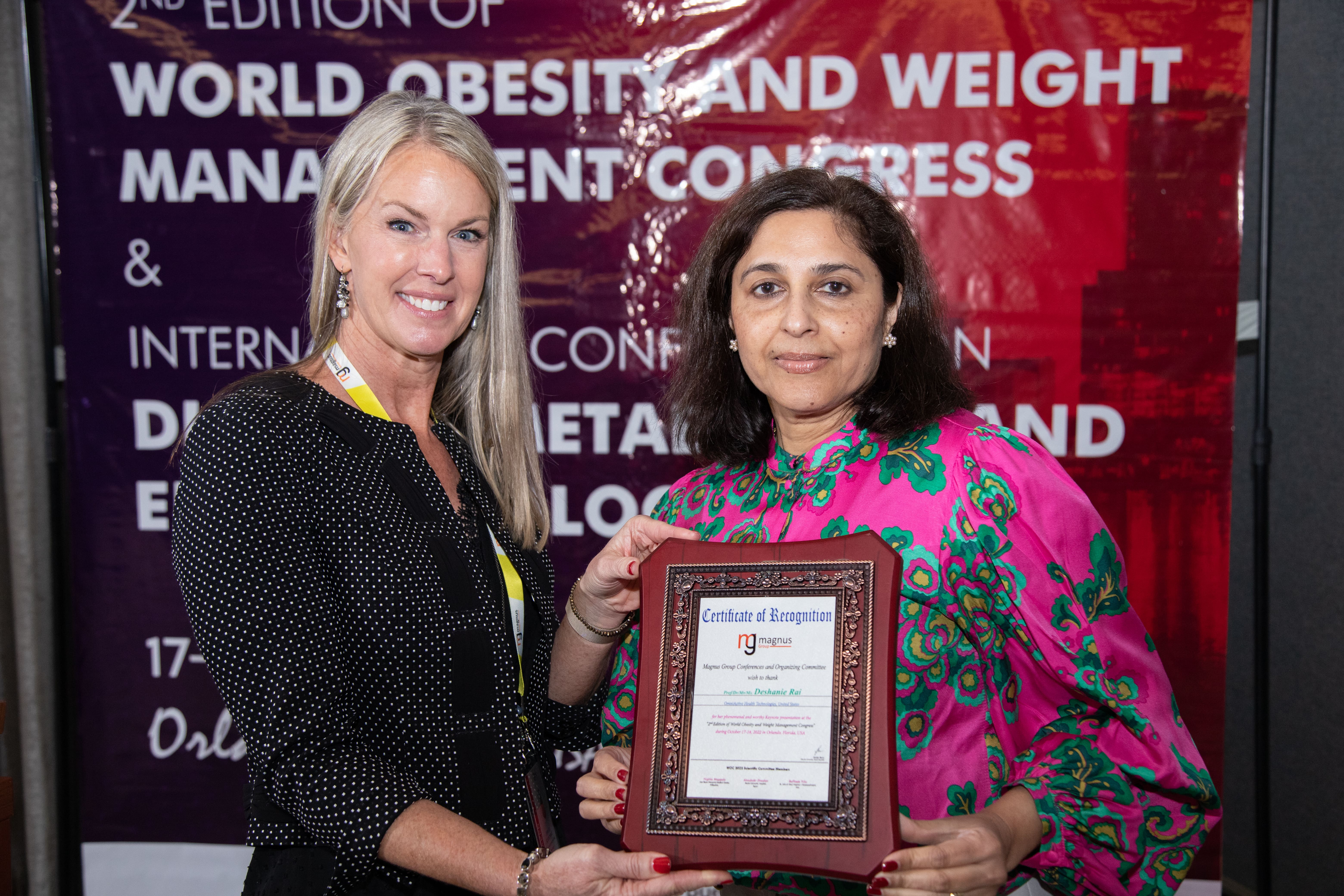 Weight Management Conferences - Deshanie Rai