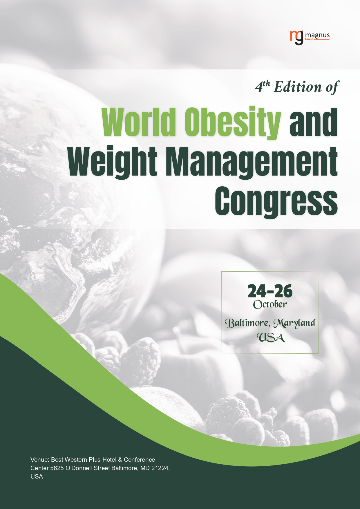 World Obesity and Weight Management Congress | Baltimore, Maryland, USA Event Book